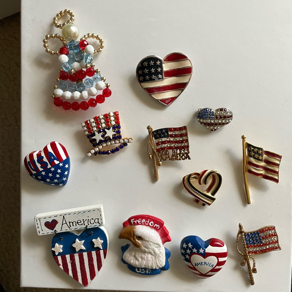 Patriotic pin bundle